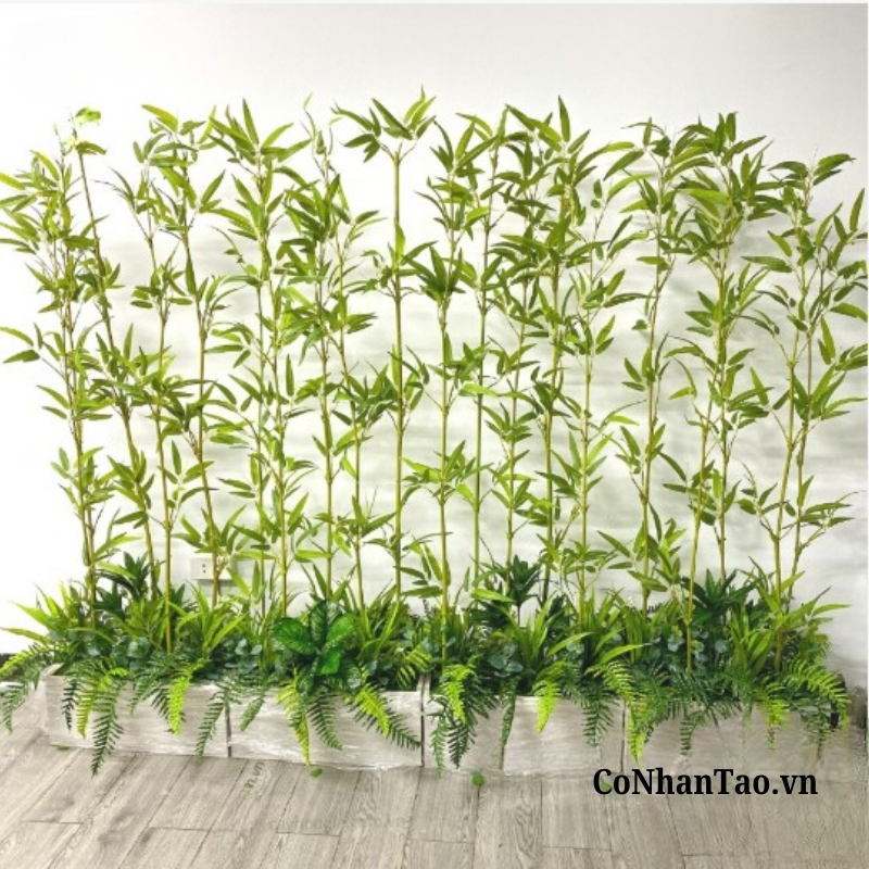 Cây Trúc Quân Tử Giả Cao Cấp Trang Trí -Thân Vàng