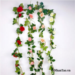Dây Leo Giả Trang Trí - Dây Hồng Leo Cao Cấp 170 CM