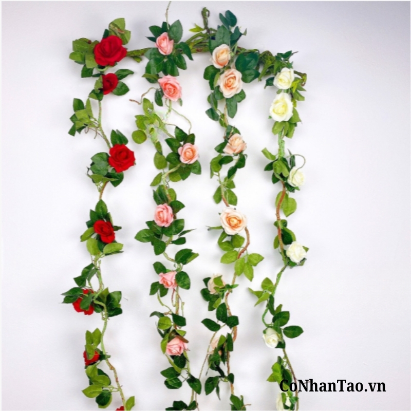 Dây Leo Giả Trang Trí - Dây Hồng Leo Cao Cấp 170 CM