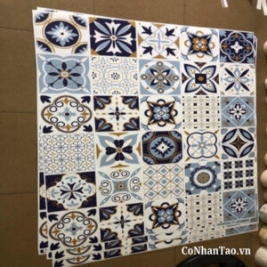 Decal dán tường gạch bông đẹp