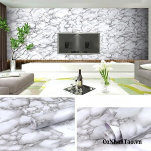Decal dán tường vân đá