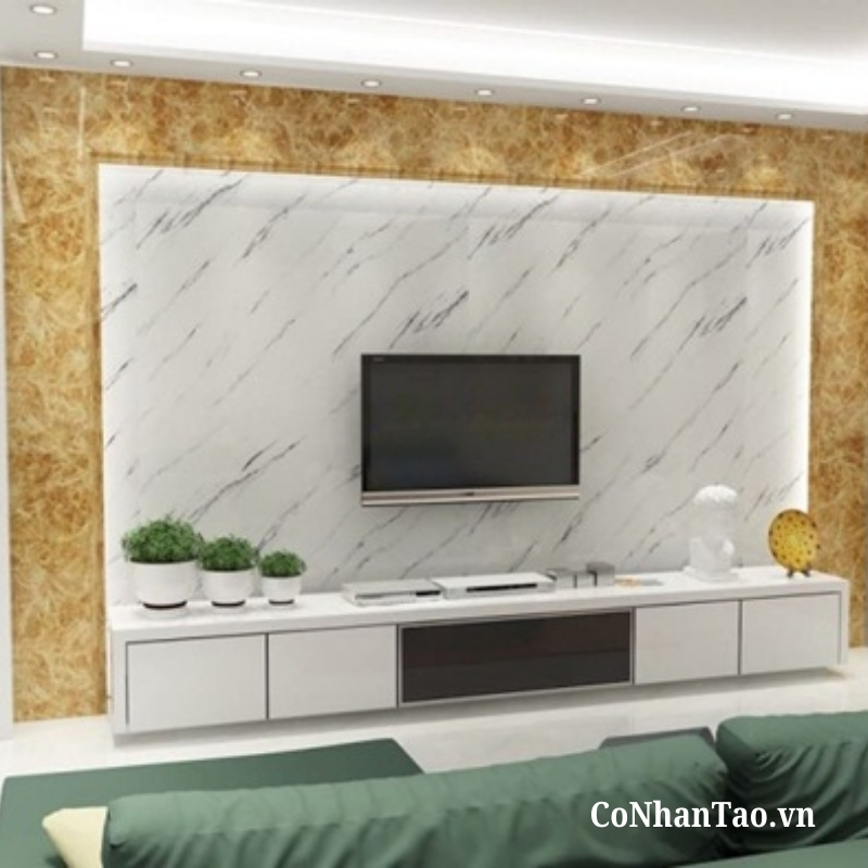 Decal dán tường vân đá