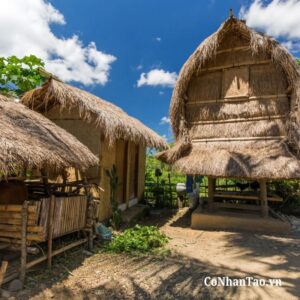 Mái lá nhân tạo PKTC-1004 trong các công trình