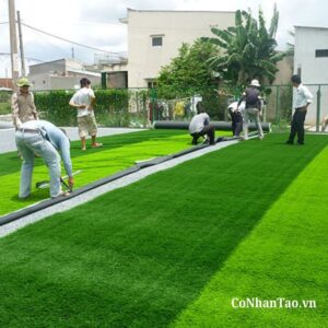 Quy trình thi công chuyên nghiệp tại Cỏ nhân tạo